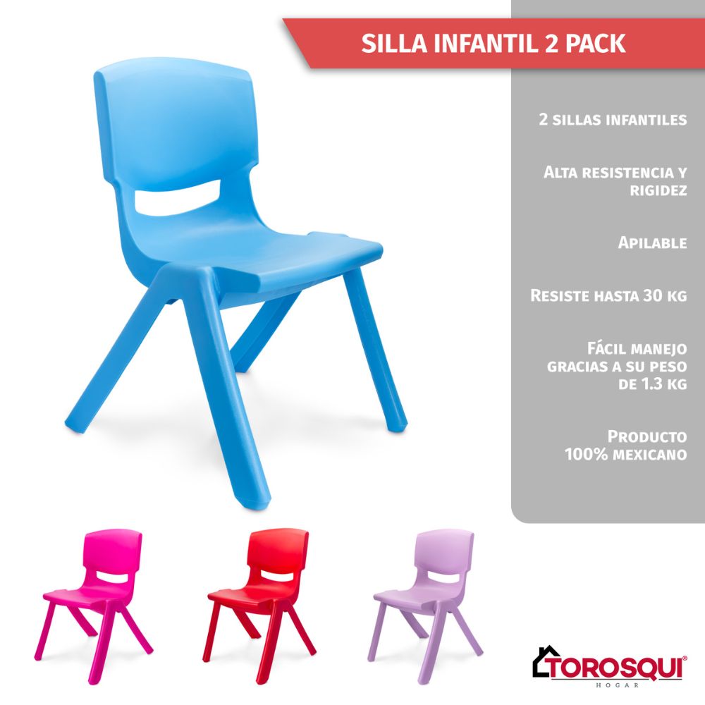 Pack Silla Infantil 2 pzs