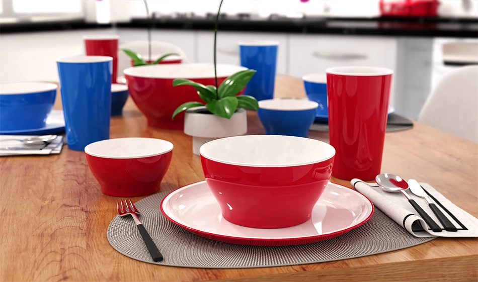 Bowl Grande de Plástico Bi-Color 1 L para Sopas y Ensaladas, Libre de BPA | Torosqui - Image 5