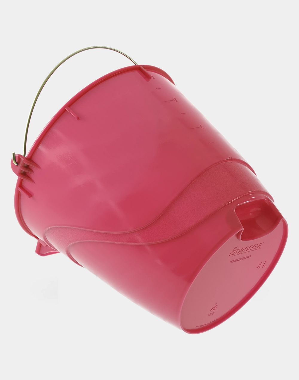 Cubeta Flexible de Plástico 8 L con Pico y Asa Metálica, Uso Rudo, Hecha en México | Torosqui - Image 5