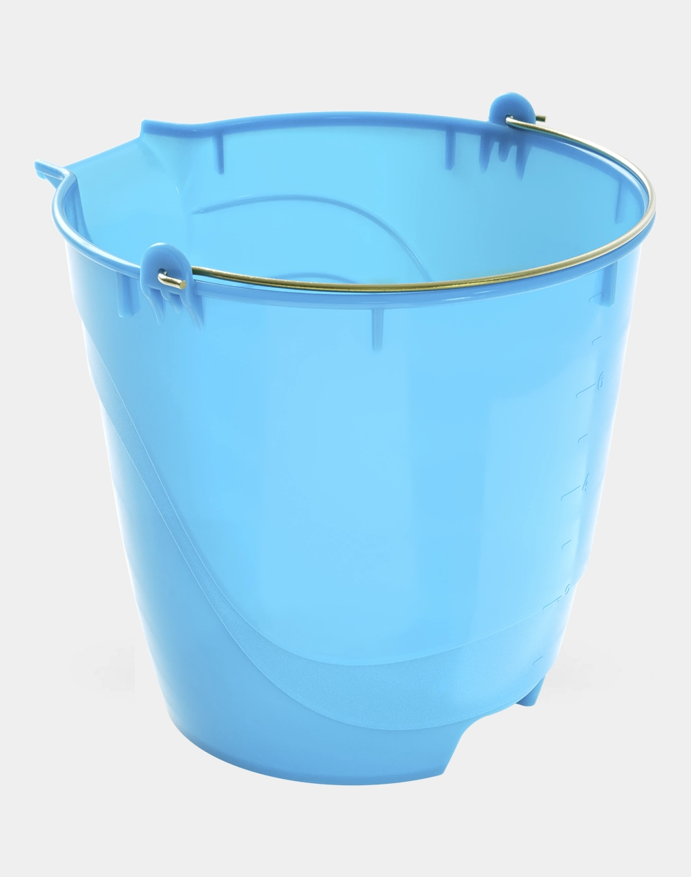 Cubeta Flexible de Plástico 8 L con Pico y Asa Metálica, Uso Rudo, Hecha en México | Torosqui - Image 3