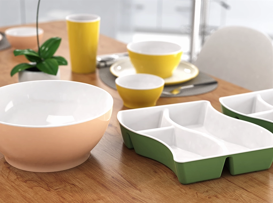 Ensaladera de Plástico Bi-Color 4 L para Ensaladas y Botanas, Libre de BPA, Apta para Microondas y Lavavajillas | Torosqui - Image 9