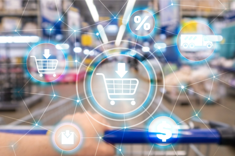 Carrito de compras Ecommerce Marketing Canales de distribución tienda de autoservicio